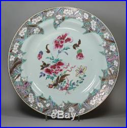 Antique Chinese famille rose charger, Qianlong (1736-95)