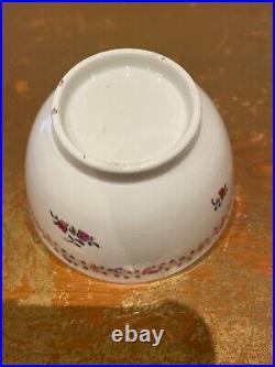 Antique Chinese famille rose porcelain tea cup Qing Dynasty Qianlong Period