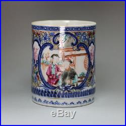 Antique Chinese famille rose tankard, late Qianlong (1736-95)
