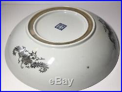 Antique Famille Rose Canton Qianlong Chinese Republic Period Plate Dish