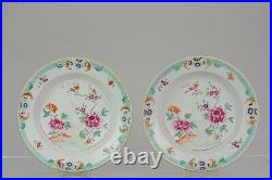 Antique Plate Fencai Porcelain Famille Rose- China Qianlong 1