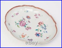 Antique Qianlong /Jiaqing Chinese Porcelain Famille Rose Hand Painted Dish