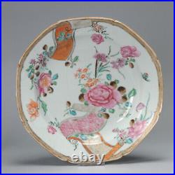 Antique Qianlong/Yongzheng period 18th Famille Rose Chinese porcelain Dish Fl