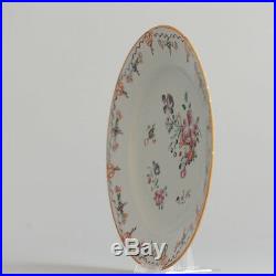 Antique Qing Qianlong Famille Rose Porcelain Plate China Chinese Top Condition
