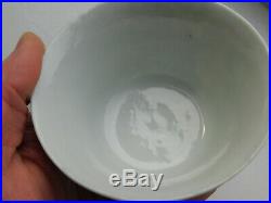 C. 19th Antique Chinese Famille Rose Turquoise Porcelain Cup Qianlong mark