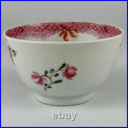 C1780 Antique Late 18thc Qianlong Chinese Bowl Tea Cup & Saucer Famille Rose