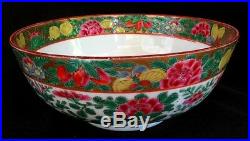 CHINESE FAMILLE ROSE BOWL w BUTTERFLIES QIANLONG CHRISTIES PROVENANCE c. 1790