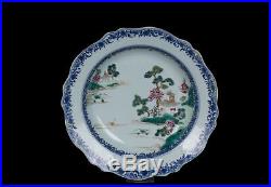 China 18. Jh. Qianlong Teller A Chinese Famille Rose Porcelain Plate Chinois