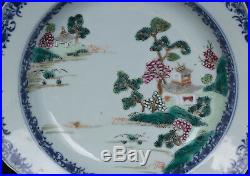 China 18. Jh. Qianlong Teller A Chinese Famille Rose Porcelain Plate Chinois