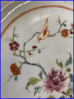 Chinese 18th Century Famille Rose Qianlong Dynasty Plate Porcelain Asian Orient