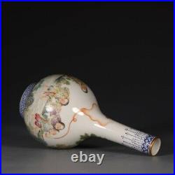 Chinese Antique Collection Famille Rose Figures Porcelain Vase