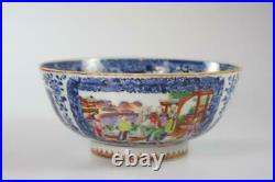 Chinese Antique Qian Long Period Export Ware Famille Rose Porcelain Bowl