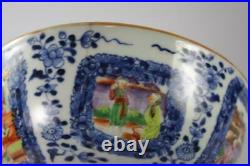 Chinese Antique Qian Long Period Export Ware Famille Rose Porcelain Bowl