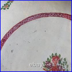 Chinese Export 18th Century Famille Rose Qianlong 11 Low Bowl READ