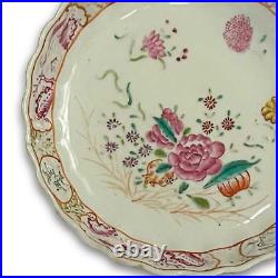 Chinese Famille Rose pair of dishes Qianlong -18th Century -Diameter 16cm