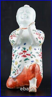 Chinese Figure XEXE ERXIAN Famille Verte Porcelain Qing Period Kangxi 1662-1722