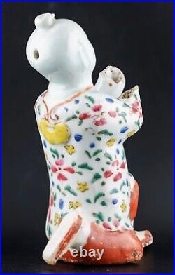 Chinese Figure XEXE ERXIAN Famille Verte Porcelain Qing Period Kangxi 1662-1722