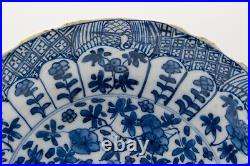 Chinese Plate Blue White Crane Chenghua Mark Porcelain Kangxi Period (1662-1722)