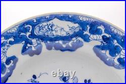 Chinese Plate Blue & White Precious Objects Porcelain Qing Kangxi (1662-1722)