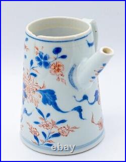 Chinese Porcelain Blue White Imari Chocolate Pot Qing Period Kangxi (1662-1722)