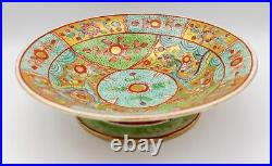 Chinese Porcelain Clobbered Dish Dragon Gilt Famille Rose Qing Dynasty 19th C