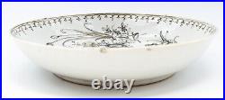 Chinese Porcelain Saucer Grisaille Gilt Flower Qing Period Qianlong 1736 1795