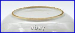 Chinese Porcelain Saucer Grisaille Gilt Flower Qing Period Qianlong 1736 1795