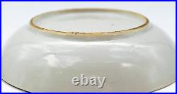 Chinese Porcelain Saucer Grisaille Gilt Flower Qing Period Qianlong 1736 1795