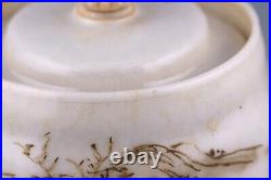 Chinese Porcelain Teapot Cover Grisaille Gilt Qing Period Yongzheng 1722 1735