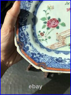 Chinese Qianlong Period Famille Rose Western Chamber Pattern Meat Plate 02
