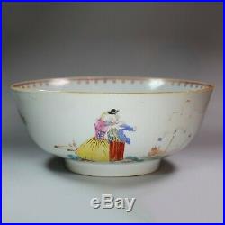 Chinese famille-rose'Sailors Farewell and Return' punch bowl, Qianlong(1736-95)