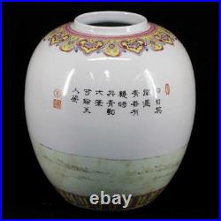 Chinese porcelain Vase Famille Rose Qianlong Mark