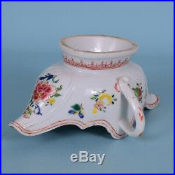 Early Chinese Export Porcelain Two Handled Sauceboat Famille Rose Qianlong