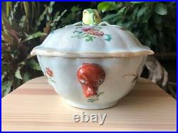 Excellent Chinese 18thC Qianlong Famille Rose Tureen with Lid