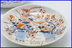 FINE 3 Chinese Porcelain Imari Mandarin Saucers Qing Qianlong (1736-1795)