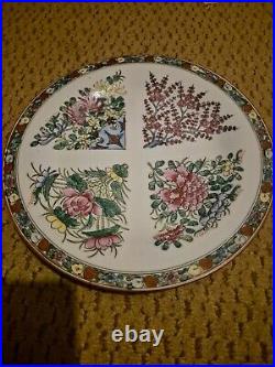 Famille Rose Qianlong Plate With Marked Seal