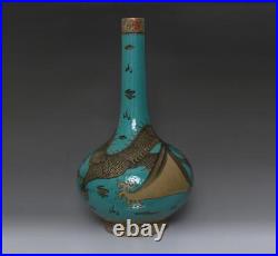 Fine Old Chinese Famille Rose Porcelain Vase Qianlong Marked 43cm (614)