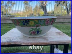 Hugh Antique Chinese Export Famille Rose Porcelain Bowl18 Century Qianlong