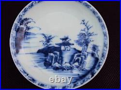 IMPRESSIVE Chinese 18th Nanking Cargo Blue White Dish Antique Oriental Porcelain