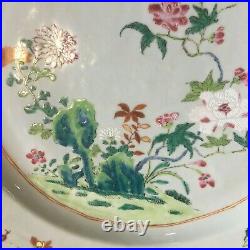 LARGE Antique Chinese Famille rose Charger plate genuine RARE Qianlong 18th