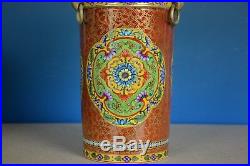 Magnificent Antique Chinese Famille Rose Porcelain Vase Marked Qianlong S9167