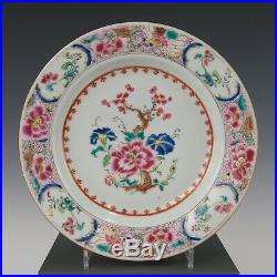 Nice Chinese Famille rose porcelain plate, peony, Qianlong period, 18th ct