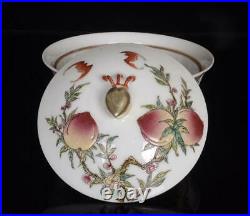 Old Chinese Famille Rose Porcelain Bowl Qianlong Marked BW1040