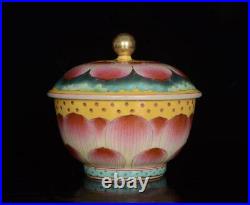 Old Chinese Famille Rose Porcelain Bowl Qianlong Marked BW960