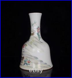 Old Chinese Famille Rose Porcelain Vase Qianlong Marked St331