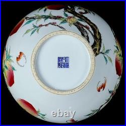 Old Rare Chinese Qianlong Marked Famille Rose Brush Washer (x408)