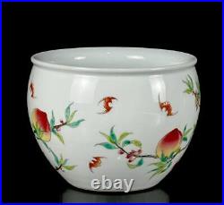 Old Rare Chinese Qianlong Marked Famille Rose Jar (x303)