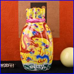 QianLong Marked Chinese Famile Rose Porcelain Extend flower Amphora Vase