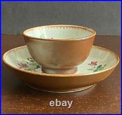 Qianlong (1736-1795) Chinese Antique Porcelain Famille Rose Tea Bowl and saucer