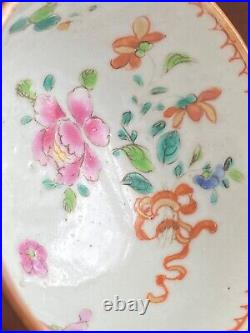 Qianlong (1736-1795) Chinese Antique Porcelain Famille Rose Tea Bowl and saucer